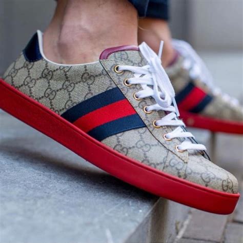 gucci red sparkly sneakers|Gucci red bottom sneakers.